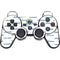 NFL Los Angeles Rams White Logo Blast PS3 Dual Shock wireless controller Skin