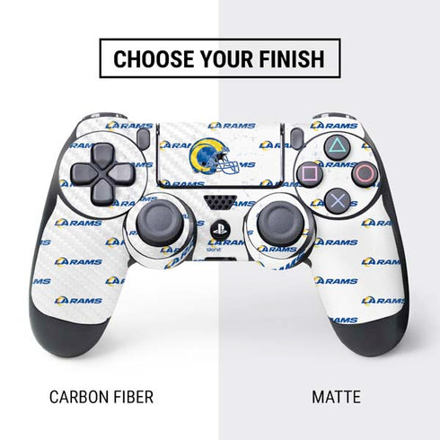 NFL Los Angeles Rams White Logo Blast PS4 Pro/Slim Controller Skin