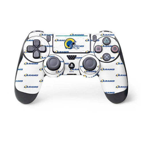 NFL Los Angeles Rams White Logo Blast PS4 Pro/Slim Controller Skin