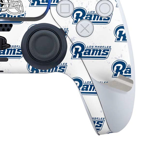 NFL Los Angeles Rams White Logo Blast PS5 Bundle Skin