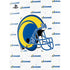 NFL Los Angeles Rams White Logo Blast PS5 Console Skin