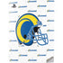 NFL Los Angeles Rams White Logo Blast PS5 Digital Edition Console Skin