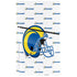 NFL Los Angeles Rams White Logo Blast PS5 Slim Disk Bundle Skin