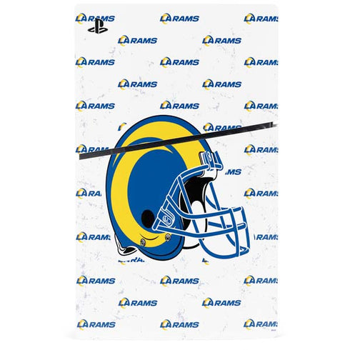 NFL Los Angeles Rams White Logo Blast PS5 Slim Digital Edition Bundle Skin