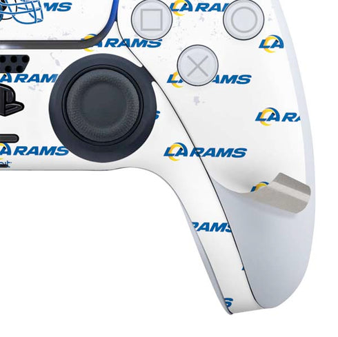 NFL Los Angeles Rams White Logo Blast PS5 Slim Digital Edition Bundle Skin