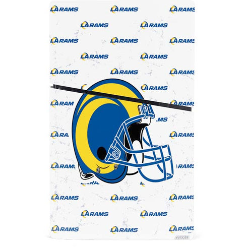 NFL Los Angeles Rams White Logo Blast PS5 Slim Digital Edition Console Skin