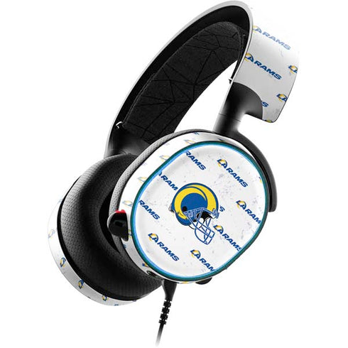 NFL Los Angeles Rams White Logo Blast SteelSeries Arctis 3 Skin