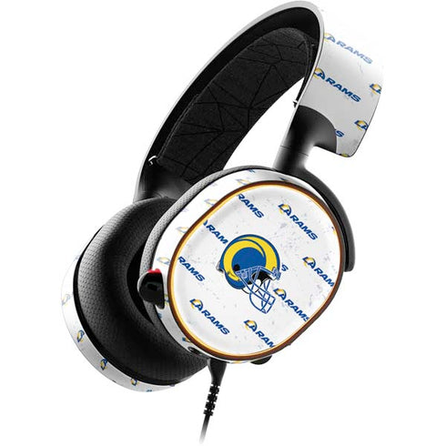 NFL Los Angeles Rams White Logo Blast SteelSeries Arctis 5 Skin
