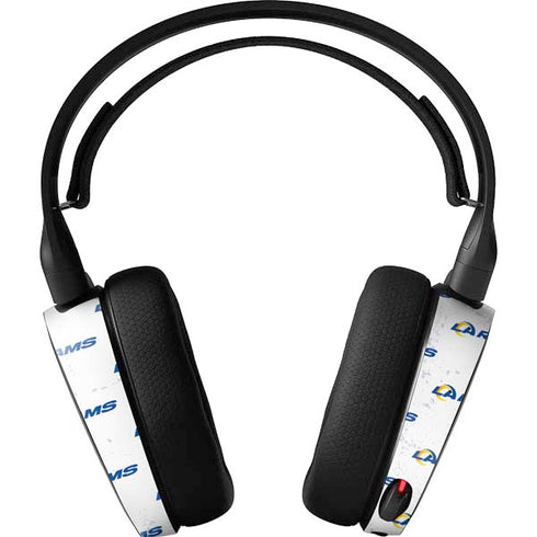 NFL Los Angeles Rams White Logo Blast SteelSeries Arctis 5 Skin
