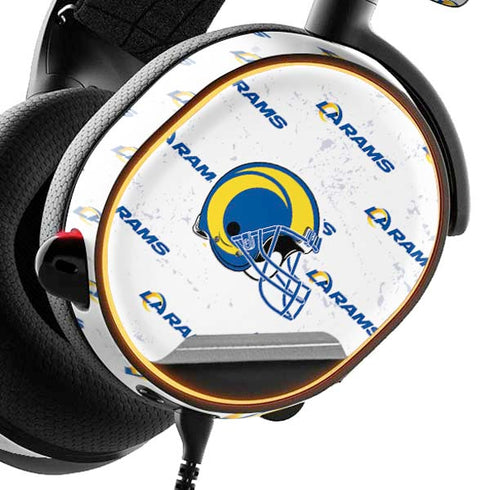 NFL Los Angeles Rams White Logo Blast SteelSeries Arctis 5 Skin