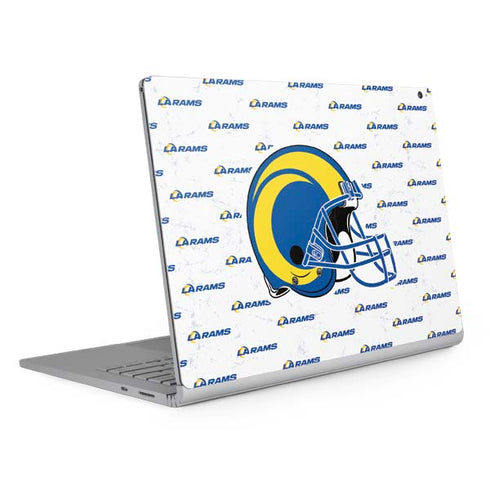 NFL Los Angeles Rams White Logo Blast Surface Book 2 15in Skin