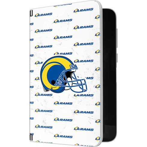 NFL Los Angeles Rams White Logo Blast Surface Duo Skin
