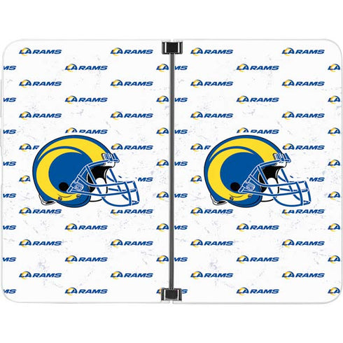 NFL Los Angeles Rams White Logo Blast Surface Duo Skin