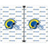 NFL Los Angeles Rams White Logo Blast Surface Duo Skin