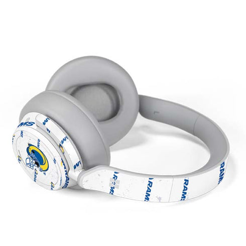 NFL Los Angeles Rams White Logo Blast Surface Headphones Skin