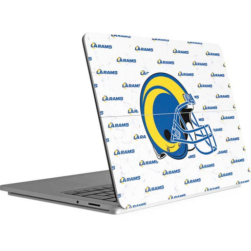 NFL Los Angeles Rams White Logo Blast Surface Laptop Studio Skin