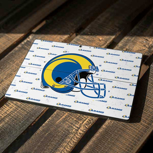NFL Los Angeles Rams White Logo Blast Surface Pro 7 Skin