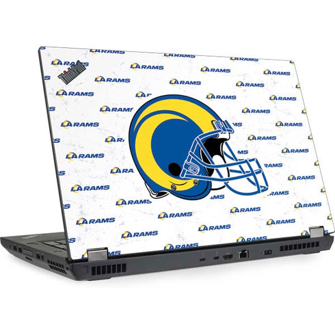NFL Los Angeles Rams White Logo Blast Lenovo ThinkPad Skin