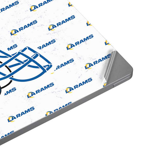 NFL Los Angeles Rams White Logo Blast Universal Laptop 11in (8.8 x 6.2in) Skin