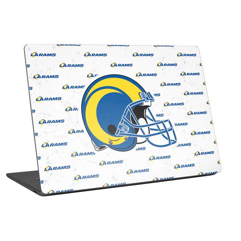 NFL Los Angeles Rams White Logo Blast Universal Laptop 15in (12.2 x 8.8in) Skin