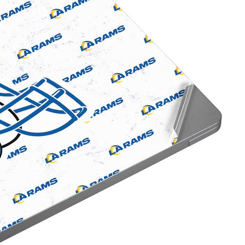 NFL Los Angeles Rams White Logo Blast Universal Laptop 15in (12.2 x 8.8in) Skin