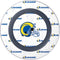 NFL Los Angeles Rams White Logo Blast Wireless Charger Skin