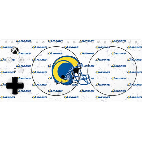 NFL Los Angeles Rams White Logo Blast Xbox Adaptive Controller Skin