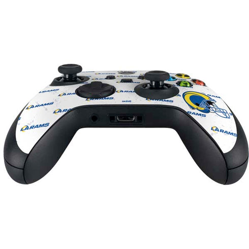 NFL Los Angeles Rams White Logo Blast Xbox Series X Controller Skin