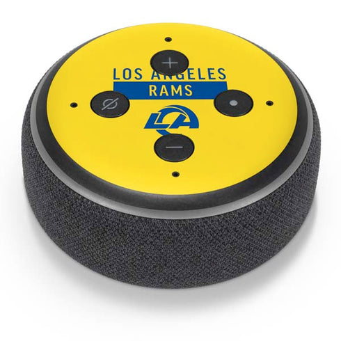 NFL Los Angeles Rams White Performance Series Amazon Echo Dot Skin