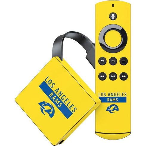 NFL Los Angeles Rams White Performance Series Amazon Fire TV Skin
