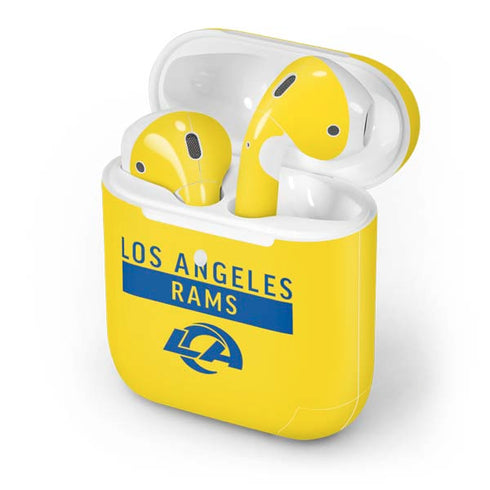 NFL Los Angeles Rams White Performance Series Apple AirPods 2 Skin