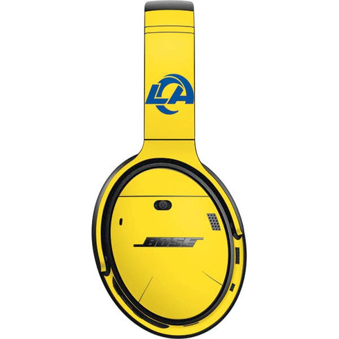 NFL Los Angeles Rams White Performance Series Bose QuietComfort 35 Headphones Skin