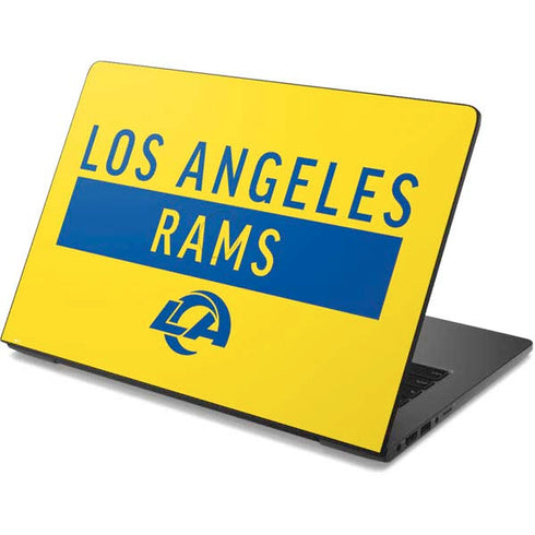 NFL Los Angeles Rams White Performance Series Dell Chromebook Skin