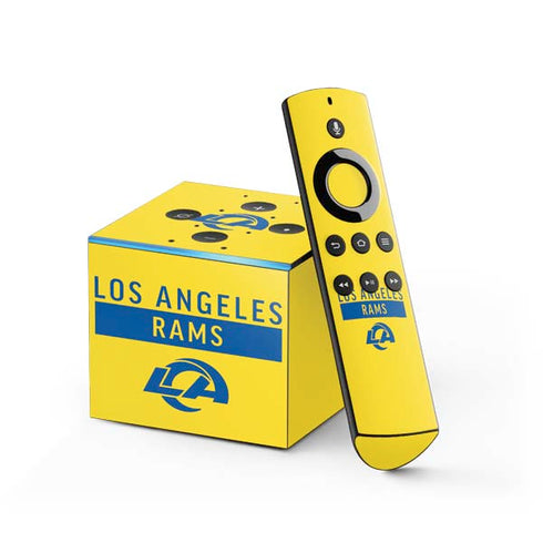 NFL Los Angeles Rams White Performance Series Fire TV Cube Skin