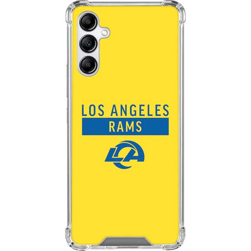 NFL Los Angeles Rams White Performance Series Galaxy A15 5G Clear Case