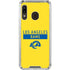 NFL Los Angeles Rams White Performance Series Galaxy A30 Clear Case