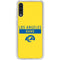 NFL Los Angeles Rams White Performance Series Galaxy A50 Clear Case