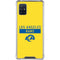 NFL Los Angeles Rams White Performance Series Galaxy A51 5G Clear Case