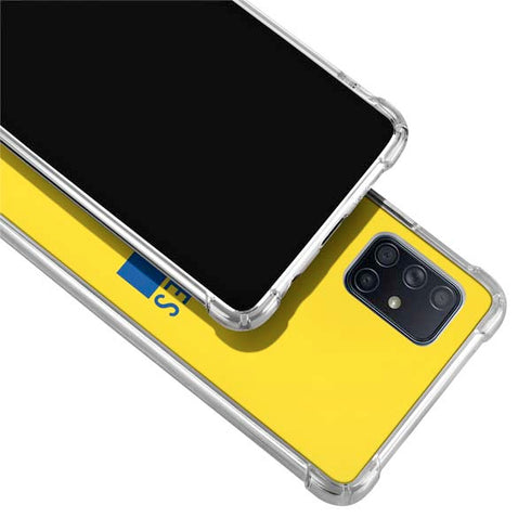 NFL Los Angeles Rams White Performance Series Galaxy A51 5G Clear Case