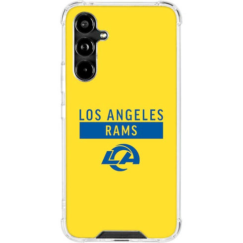 NFL Los Angeles Rams White Performance Series Galaxy A54 5G Clear Case