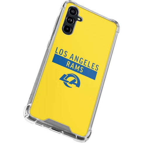 NFL Los Angeles Rams White Performance Series Galaxy A54 5G Clear Case