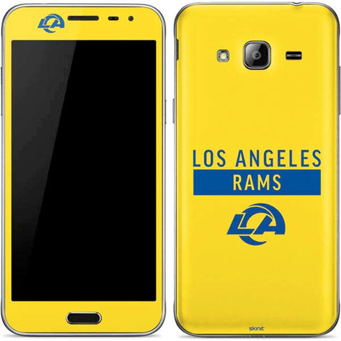 NFL Los Angeles Rams White Performance Series Galaxy J3 Skin
