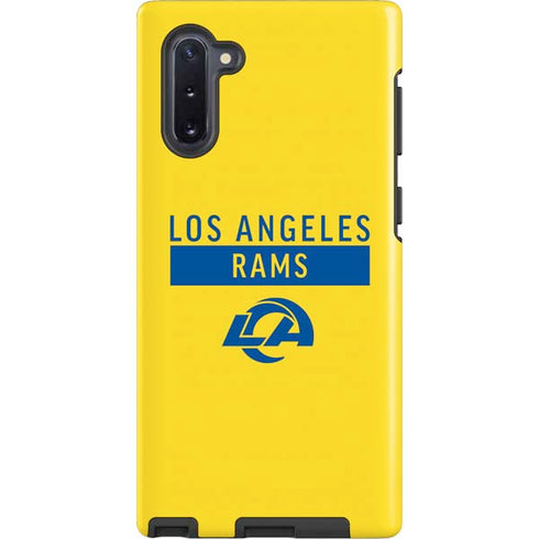NFL Los Angeles Rams White Performance Series Galaxy Note 10 Pro Case