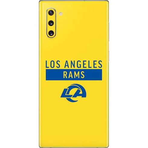 NFL Los Angeles Rams White Performance Series Galaxy Note 10 Skin