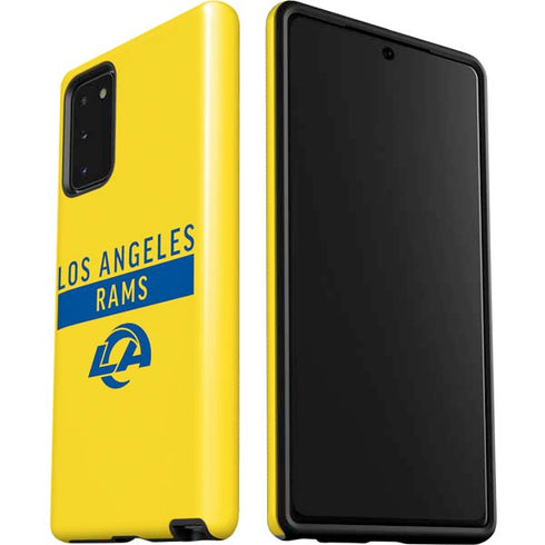 NFL Los Angeles Rams White Performance Series Galaxy Note20 5G Pro Case