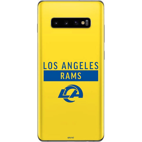 NFL Los Angeles Rams White Performance Series Galaxy S10 Plus Skin