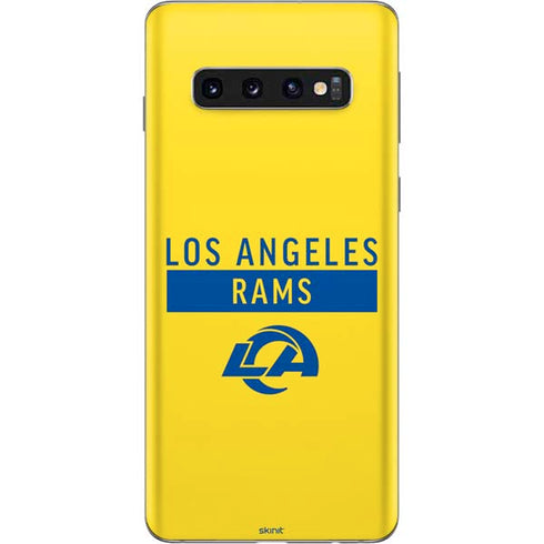 NFL Los Angeles Rams White Performance Series Galaxy S10 Skin