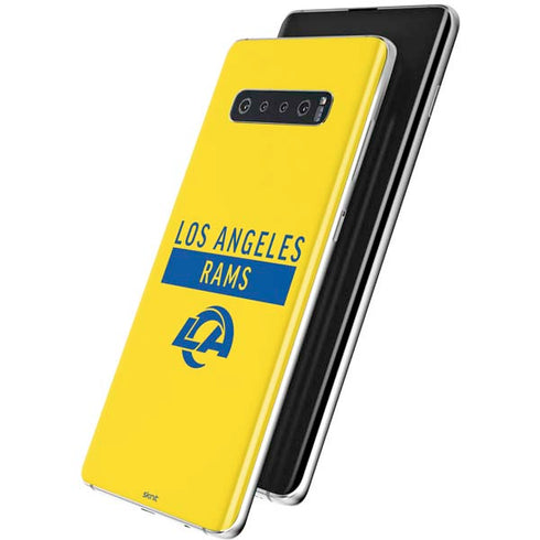 NFL Los Angeles Rams White Performance Series Galaxy S10 Skin