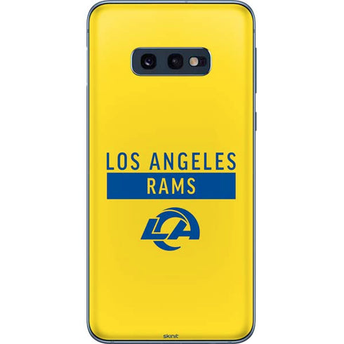 NFL Los Angeles Rams White Performance Series Galaxy S10e Skin