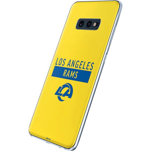 NFL Los Angeles Rams White Performance Series Galaxy S10e Skin